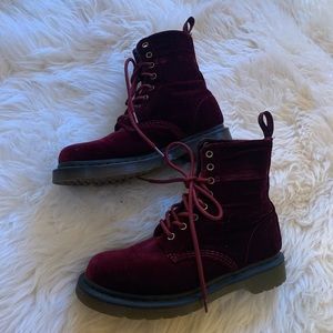 Red Velvet Doc Martens
